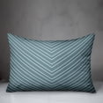 thumbnail image 2 of Creative Products Sea Glass Chevron 14x20 Spun Poly Pillow, 2 of 2
