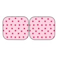 thumbnail image 4 of Picia Strawberry And Heart 2 Piece Car Windshield Sun Shade Foldable | Foldable Sun Shield for Front Window Blocks UV Rays and Keeps Your Vehicle Cool-Small, 4 of 7
