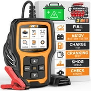 ANCEL OBD2 Scanner AD410 Pro 2 in 1 Vehicles Battery Tester Charging Diagnostic Scan Tool,Car Check Engine Fault Code Reader 6V 12V 100-2000CCA