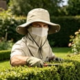 thumbnail image 6 of Bucket Hat Sun Protection, Outdoor Fishing Hat, 6-in-1 Detachable Face Mask and Neck Flap, Lightweight Breathable Windproof Quick-Dry Hat, 6 of 9