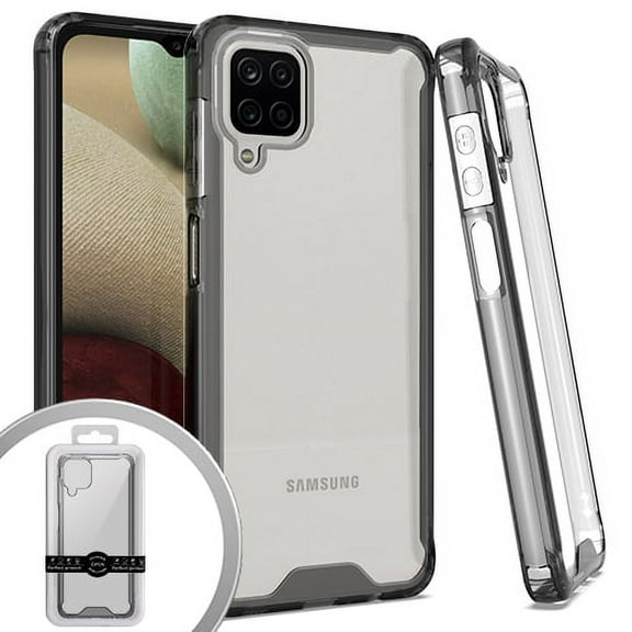 Emax Pro Skin 2 Hard Case for Samsung A12 - Clear/Smoke