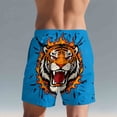thumbnail image 2 of Royal Blue Funny Hawaiian Tropical Straight Leg Elastic Waist Beach Shorts for Mens Summer Fall Graphic Pants Shorts Mens 2026 Clothes Fashion S, 2 of 9