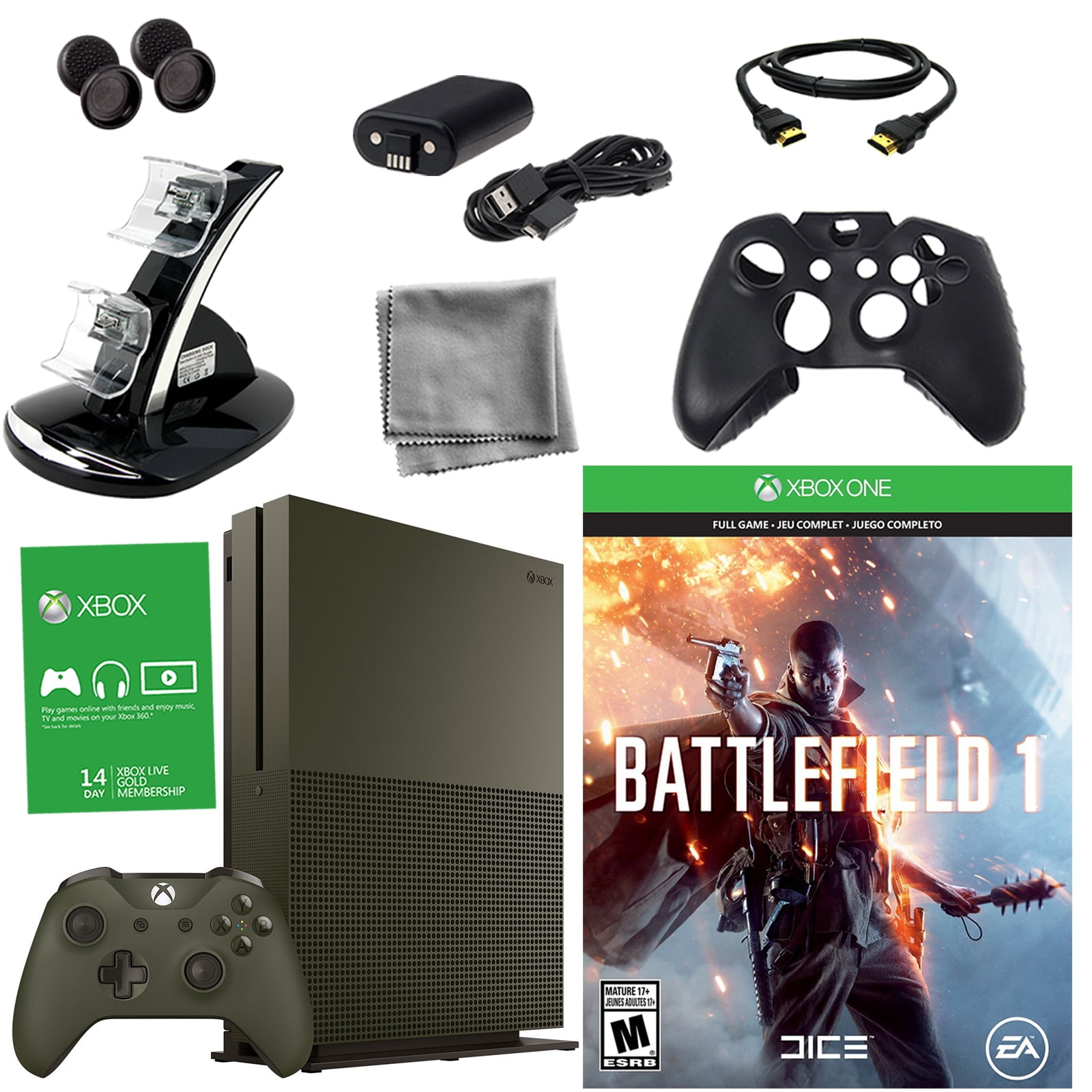 Xbox One S Console - Battlefield 1 Special Edition - Complete