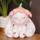 thumbnail image 1 of Stuffed Rabbit Toy Soft Skin Friendly Cute Throw Pillow Plush Cartoon Animal Doll Toy for Children Girls Closed Eyes 42cm/16.5in 530g/18.7oz, 1 of 3
