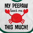 thumbnail image 4 of Inktastic My Peepaw Loves Me Boys or Girls Baby Bib, 4 of 4