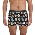thumbnail image 1 of Balery Colorful Retro Tape Calzoncillos bóxer para hombre, ropa interior de algodón suave y transpirable con cinturilla de nailon-XX-Large, 1 of 5
