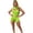 Green, variant on Sparkly Sequin Two Piece Outfits for Women Backless Irregular Halter Tank Top and Shorts Matching Set Rave Party Clubwear