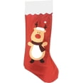 thumbnail image 2 of Happy Holidays 36in Jumbo Felt Christmas Stockings in Snowman, Reindeer, Santa - Set of 3, 2 of 5