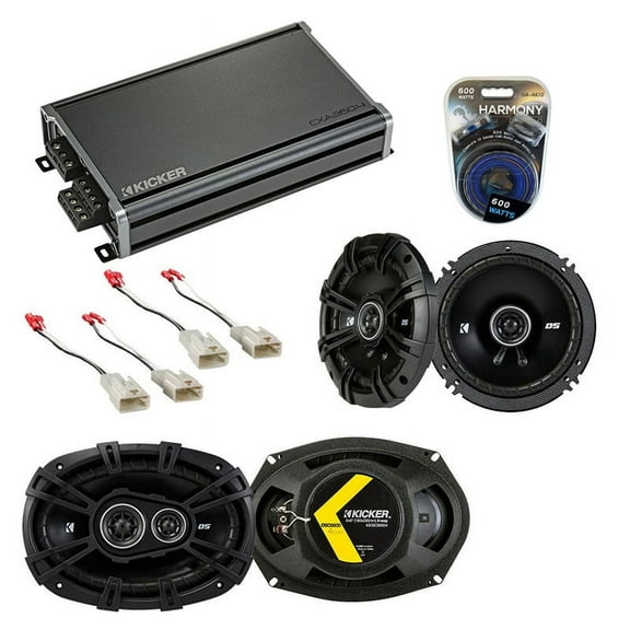 Fits Mitsubishi Galant 04-13 Speaker Upgrade Kicker DSC65 DSC693 & CXA360.4 Amp