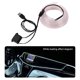thumbnail image 5 of Riwesomey Iluminación interior del coche Tira de LED Decoración Guirnalda Línea de tubo de cuerda de alambre Luz de neón flexible con unidad de Automoción decorativa y accesorios luz blanca Riwesomey VI000919-01B, 5 of 6