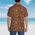 thumbnail image 4 of Susaid Cute Armadillos Print Short Sleeve Shirts Button Down Casual Shirts Summer Beach Aloha Button Down Short Sleeve for Men ,3X-Large, 4 of 7