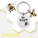 thumbnail image 3 of Lindo Feliz Llavero Anillo Acero Inoxidable Humor Regalo para Amigos Familia, 3 of 9