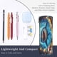 thumbnail image 3 of Disketp Colorful Underwater Shark Estuche Organizador de Lápices de Cuero, Estuche de Oficina con Cremallera para Bolígrafo y Lápiz, 3 of 6