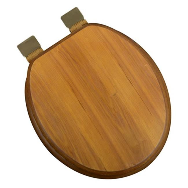 Plumbing Technologies 5F1R117BR Decorative Wood Round Front Toilet