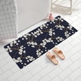 thumbnail image 2 of Pioneer Flower Floral Print Pattern Bathroom Rugs Mat, Non Slip Microfiber Bathroom Rug with Rubber Backing, Soft Mats for Bathroom Floor Tub Shower, 24"x60", 2 of 5