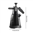 thumbnail image 3 of Electric Foam Sprayer 1.5L High Pressure Car Wash Bottle, Handheld Foam-Cannon with Adjustable Nozzle for Auto Detailing, Garden Watering & Home Cleaning Multi-Purpose Black, 3 of 5