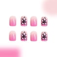 thumbnail image 5 of KUFptva 24Pcs Press on Nails Almond Glues on Nails French Fake Nails Designs False Nails Artificial Nails Gifts for Women Girls, 5 of 7