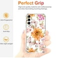 thumbnail image 5 of Light Red Case for Samsung Galaxy S21,Aesthetic Colourful Floral Plant Case for Men Women,Unique Soft TPU Bumper Case Cover, 5 of 5