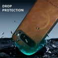 thumbnail image 3 of Allytechgroup Magnetic for Google Pixel 9 Pro XL Case, Compatible with MagSafe Support Magnetic Car Phone Mount PU Leather Slim Phone Case for Women Men for Google Pixel 9 Pro XL, Brown, 3 of 9