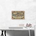 thumbnail image 2 of ARTCANVAS Typus Orbis Terrarum 1587 Canvas Art Print by Abraham Ortelius - Size: 18" x 12" (1.50" Deep), 2 of 9