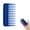 Blue, variant on Mini Wide Tooth Comb, Small Travel Detangling Comb Pocket Curly Hair Comb Portable Styling Comb Shower Wet Comb for Women, Beard Comb for Men, No Handle Design (1 Pack）
