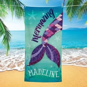 Personalized Mermazing Kids Beach Towel