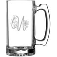 thumbnail image 1 of U Daishy Daisy Monogram Etched 25oz Beer Mug, 1 of 1