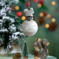 thumbnail image 6 of HongHeng 1Pc Noble Squirrel on Pinecone Glass Christmas Ornament, 6 of 6