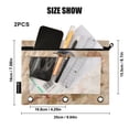 thumbnail image 2 of 2 Pack Flip Folders with Clear PVC Window Binder Pouches 3-Ring Binder Organizer for Office & Home Bluebird and Ancient Flowers, 2 of 6