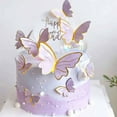 10pcs Butterfly Cake Toppers Girl Fairy Birthday Cake Wedding Party