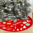 thumbnail image 5 of Cheapark 35 Inch Christmas Tree Skirt - Delicate Printed Design, Festive Bottom Decor for Holiday Tree & Home, 5 of 6