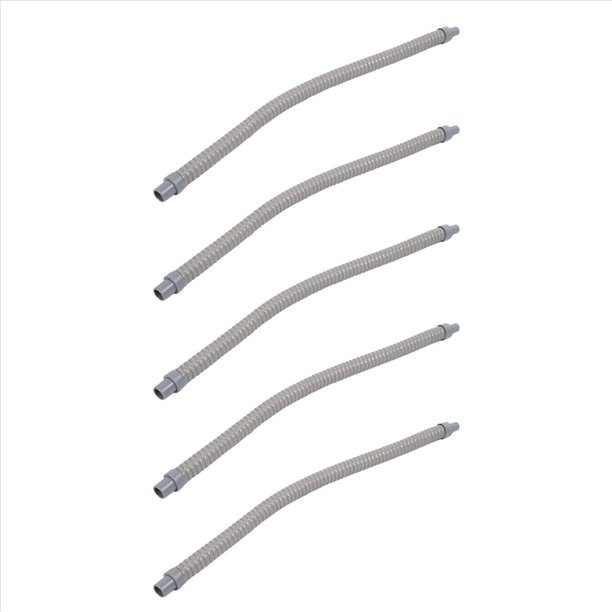 Manguera de Tubo de Drenaje de Agua de PláStico de 5 Pieza de 60 cm de para Aire Acondicionado Gris