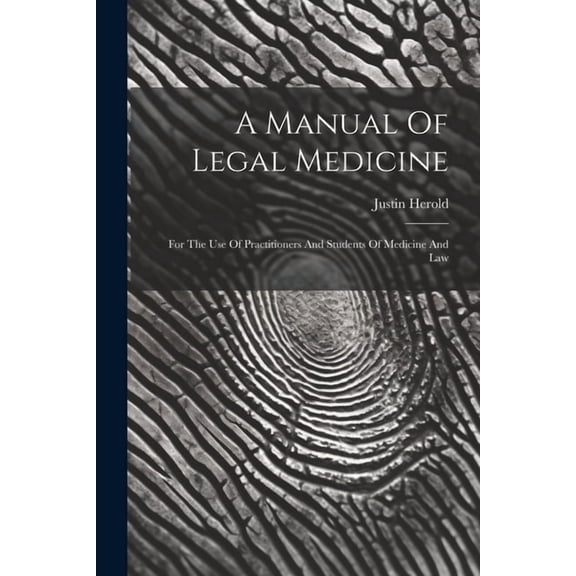 A Manual Of Legal Medicine (Paperback)