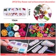 thumbnail image 2 of Caja de flores secas para uñas, artesanía de resina con flores secas, mezcla de mini flores secas, 12 colores, 2 of 5