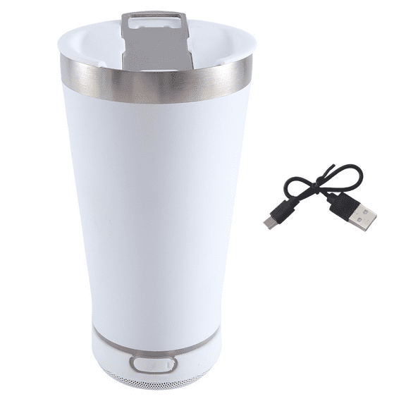 USB 16Oz Thermal Bluetooth Tumbler Reusable Stainless Steel Double Wall Tumbler 473ML Insulated Beer Mug with Opener