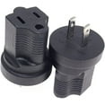 thumbnail image 3 of 1-15P to 5-15R Power Adapter,Toptekits NEMA1-15P Male to 5-15R Female Power Adaptor,US 2-Pin to 5-15R Adaptor, 3 of 10