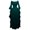 Green, variant on Lilgiuy Sales Women Renaissance Dress High Low Elastic Waist Off Shoulder Puff Sleeve Costume Medieval Chemise Ball Gown Maxi Long Dress Green
