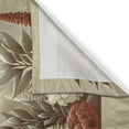 thumbnail image 2 of Ambesonne Nautical Kitchen Curtains, Floral Sea Shore and Boat, 55"x39", Grey Yellow Dark Salmon, 2 of 3