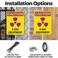 thumbnail image 3 of (2 Pack) X-Ray Equipment With Symbol OSHA Caution Radiation Sign 10 Inch X 14 Inch Plastic Sign, Weather Resistant, UV Protected for Workplace, Business, and Construction Site, Made in, 3 of 8