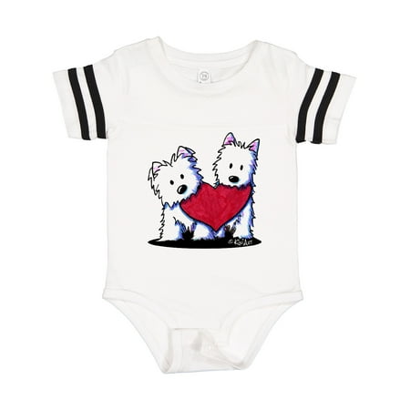 

Inktastic Valentine Westie Duo Gift Baby Boy or Baby Girl Bodysuit