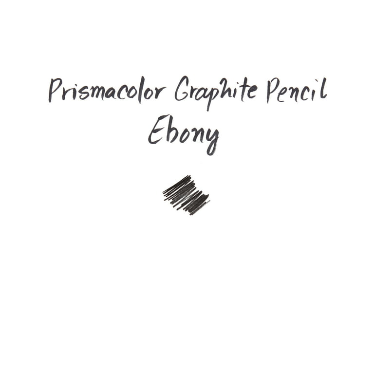 Prismacolor Ebony Graphite Drawing Pencils, Black, 2-Count Black
