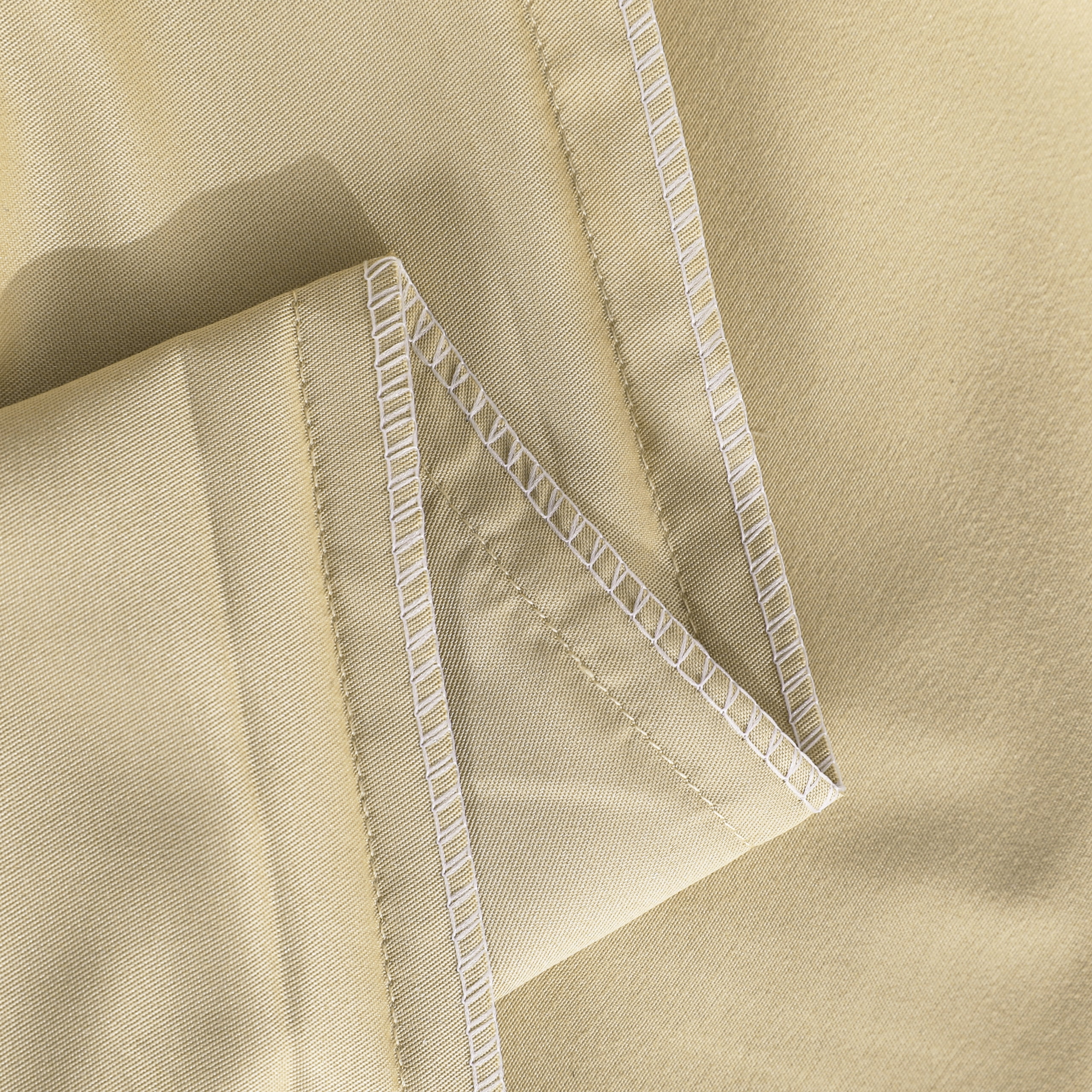 Flxxie 1800 Collection Double Brushed Microfiber Duvet Cover and Sham Set, Khaki, Twin, 2 Pieces