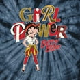 thumbnail image 4 of Wild Bobby Betty Boop Winking Girl Power Femenist Betty Boop Tie-Dye T-Shirt, Spider Navy, Large, 4 of 4