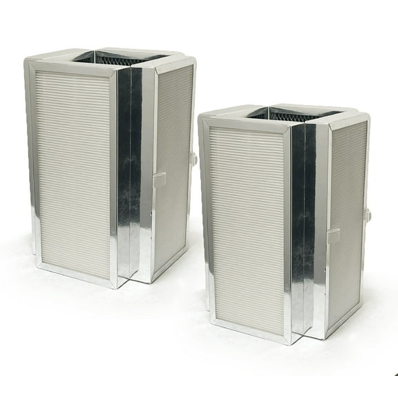 Nispira 3-In-1 True HEPA Activated Carbon Premium Filter Replacement for Medify MA-50 Air Purifier MA-50R H13, 2 Pack
