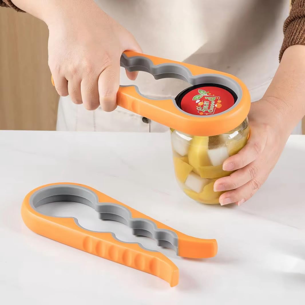 FRKSMD-Easy Grip Jar, Bottle & Can Opener – Multi-Use Tool for Low Strength & Weak Hands, Perfect for Seniors with Arthritis