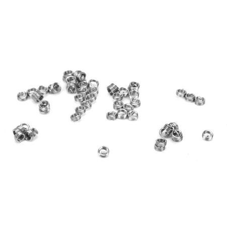 

50Pcs Wire Thread Insert Professional Thread Repair Sleeve Rivet Nut Kit Fastener M1.6 X 0.35 For Industrial Supplies 1D