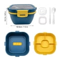 thumbnail image 2 of GARITIN Salad Container, 58 oz Bento Lunch Box with 4-Compartment Tray for Meal Prep, 2 of 7