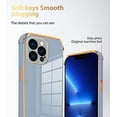 thumbnail image 3 of for iPhone 13 Pro Max Case 6.7 Inch Plating Stylish Design Soft TPU Scratch-Proof Shockproof Camera Lens Reinforced Corner Drop Resistant 360 Degree Protective Wireless Slim Cover-Lavender Gray, 3 of 11
