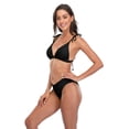 thumbnail image 2 of Charmo Women Sexy Bikini Bathing Suits Two Piece High Cut Triangle String Bikini Swimsuit, 2 of 7