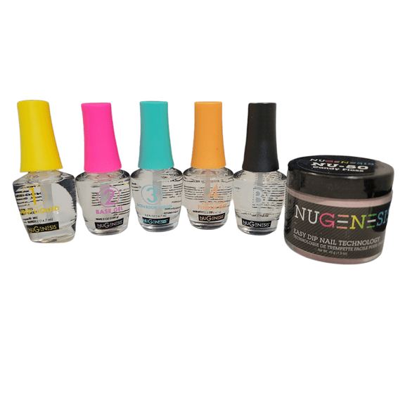 NuGenesis Manicure Pedicure Dipping Powder Starter kit (6pcs)